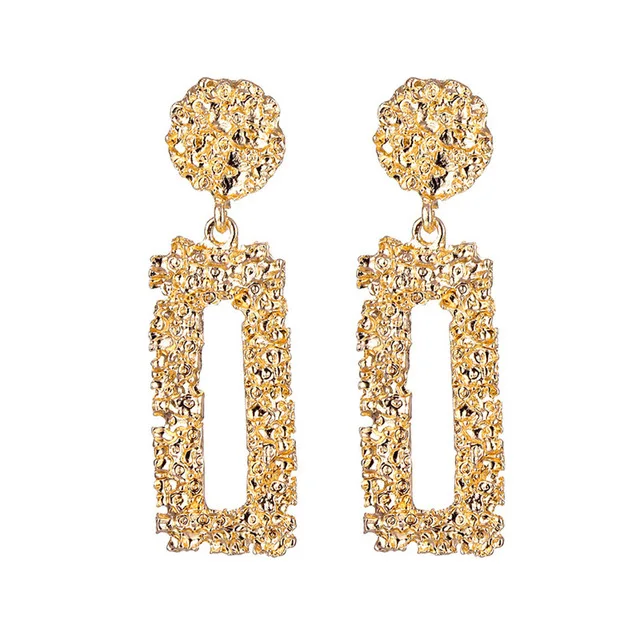 Vintage Clips Earrings for Women Gold Silver Color Geometric Statement Clip on Earrings No Pierced Charm ear clip earrings clip earrings ear clip