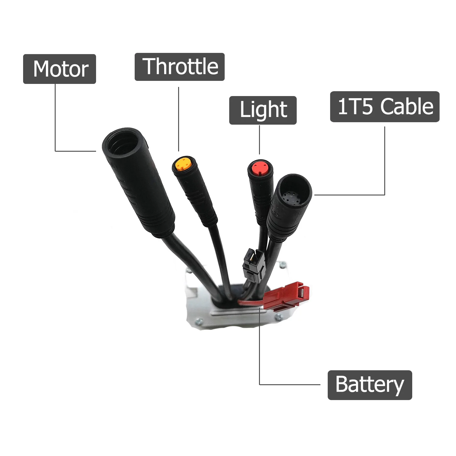 EJOYQI Ebike Controller 36/48V 22A 25A 9 Mosfets Light Function Whole Water Proof Plug KT Kunteng 500W Motor Electric Bicycle