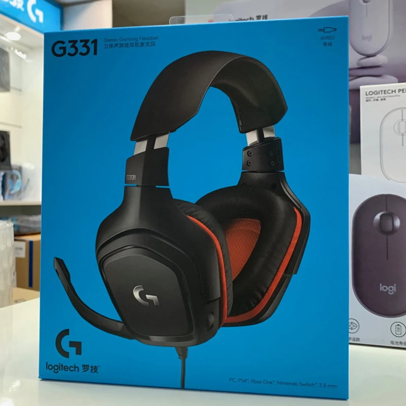 Logitech G331 Stereo Gaming Esports wired headset head mounted With  microphone Support PC, game consoles and mobile devices|Headphone/Headset|  - AliExpress
