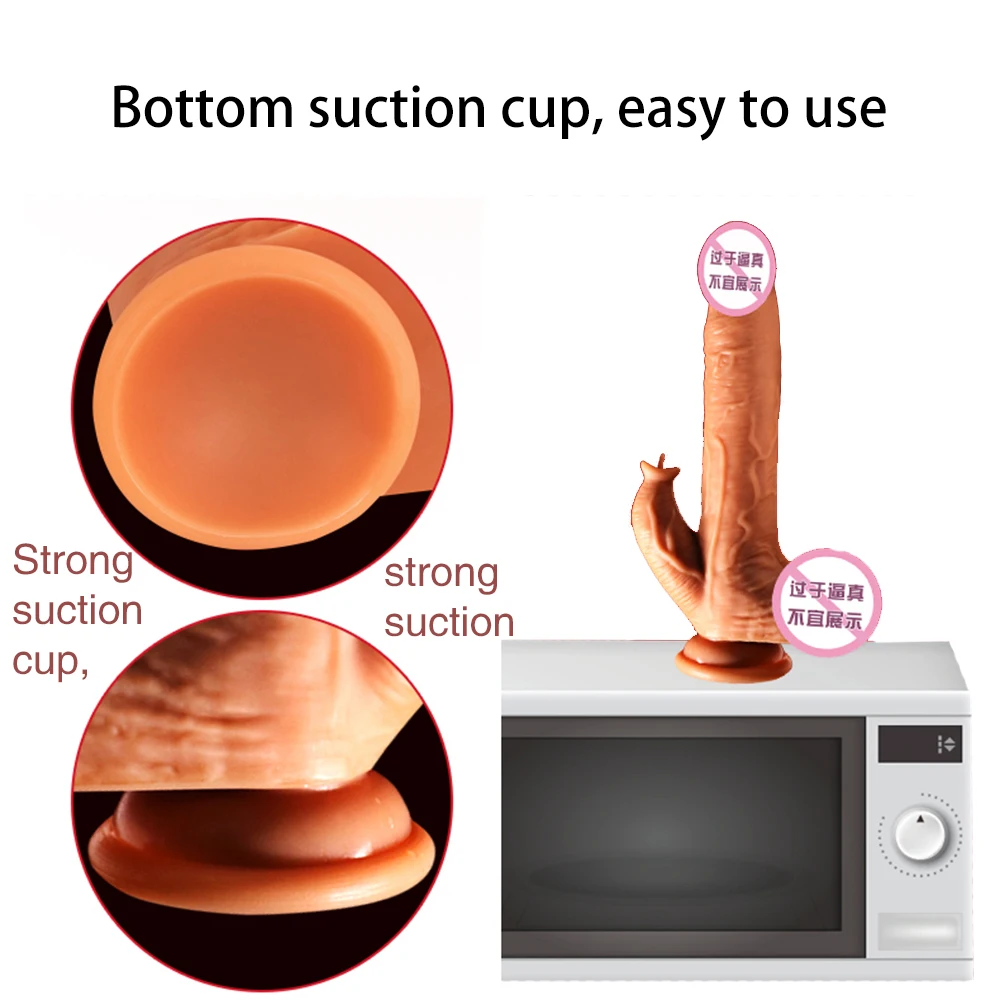  Pene realista inteligente Calefacción Automática consolador telescópico para las mujeres vibrador i
