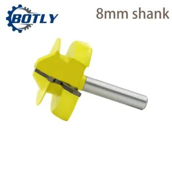 

8mm Shank Lock Miter Router Bit 45 Degree Woodworking Tenon Milling Cutter Tool Drilling Milling For Wood Carbide end mill