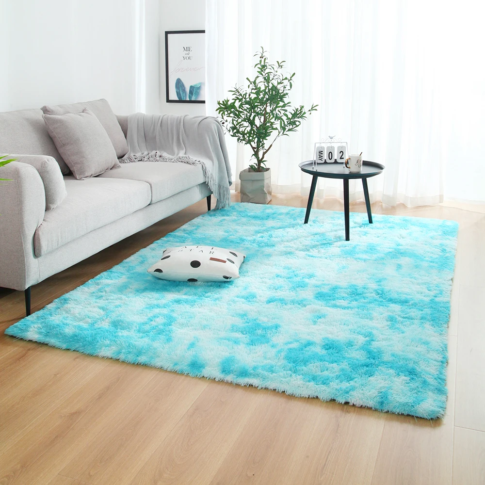 Плюшевые ковры для гостиной, домашние коврики для спальни, водопоглощающий ковер, мягкие Нескользящие коврики, разные размеры - Цвет: B