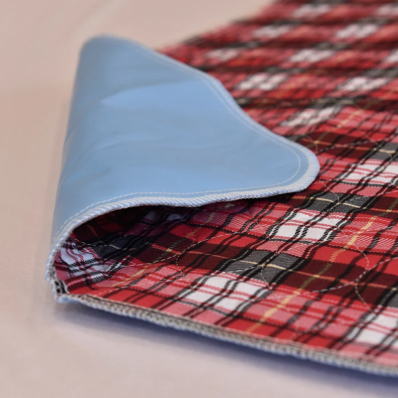 Клетчатая Водонепроницаемая подстилка для кровати премиум класса (80*90 см)