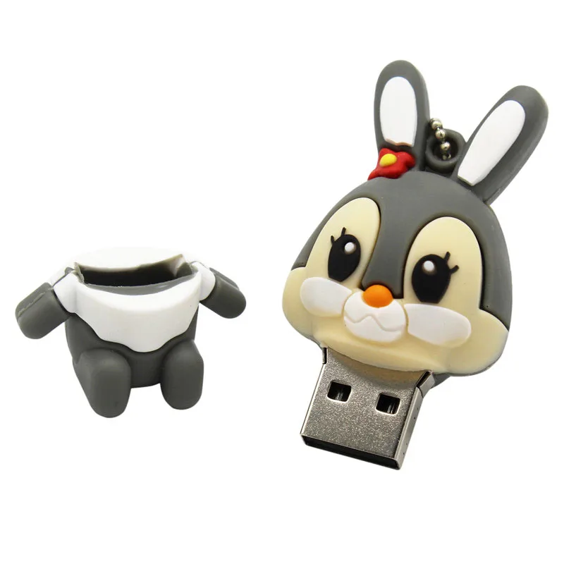Usb флеш накопитель TEXT ME розовая карта памяти серый кролик 8 ГБ 16 ГБ|16gb pendrive|memory
