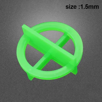

100pcs Green Cross Tile Leveling Recyclable Plastic Tile Leveling System Base Spacer TSH Shop
