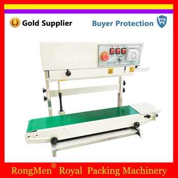 

Continuous Pouch Sealing Machine Auto Film Bag Heat Impulse Sealer Vertical Plastic Liquid Water Soup Food Bag Free Shipping