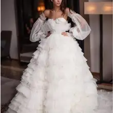 Eslieb на заказ Высокое качество Тюль Свадебные платья Гуанчжоу Китай свадебное платье