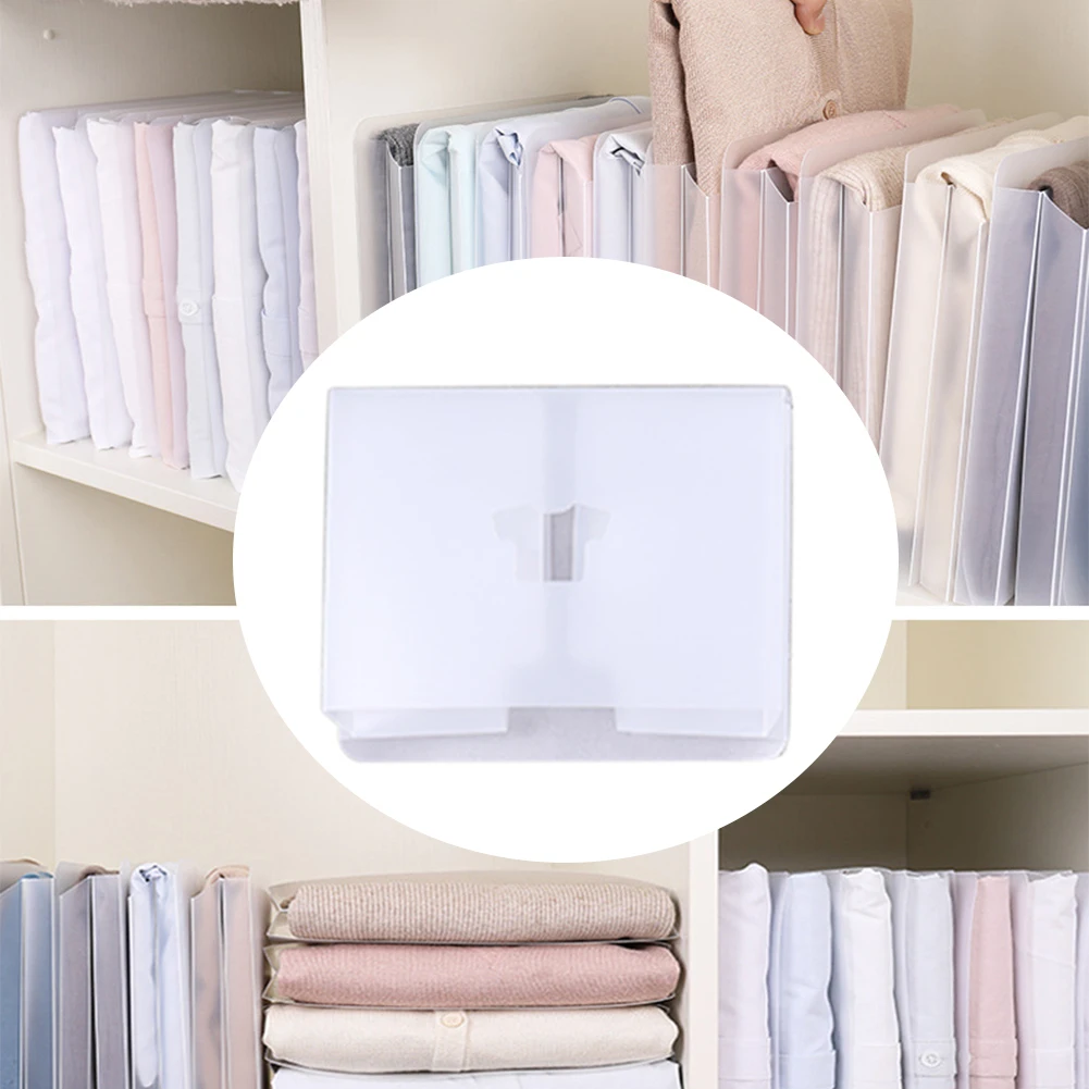 5Pcs Folder Type Storage Save Time Dustproof Home Lazy Closet Organizer Reusable Multifunctional Wardrobe Travel Folding Board