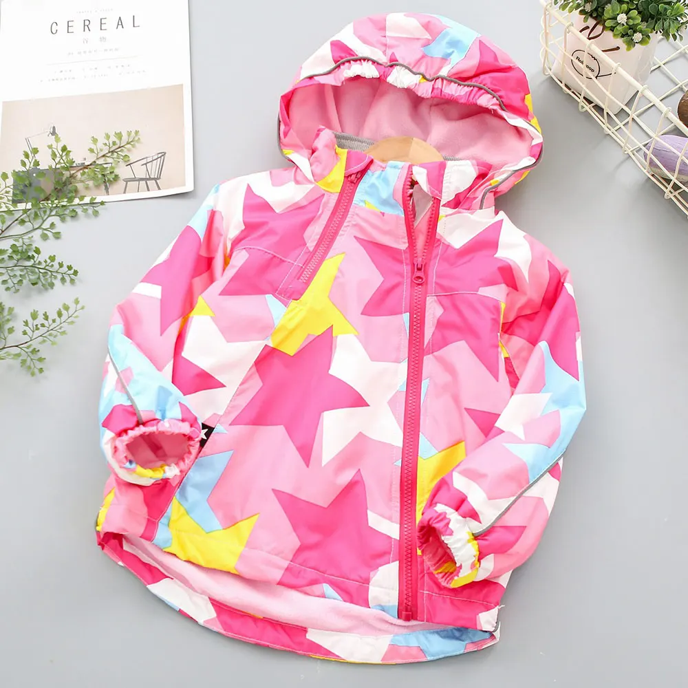 SG53-1 Pink Зимние флисовые куртки для девочек и мальчиков; Тренч; детская одежда; От 2 до 8 лет теплая верхняя одежда с капюшоном; ветровка для маленьких детей - Цвет: SG53-1 Pink
