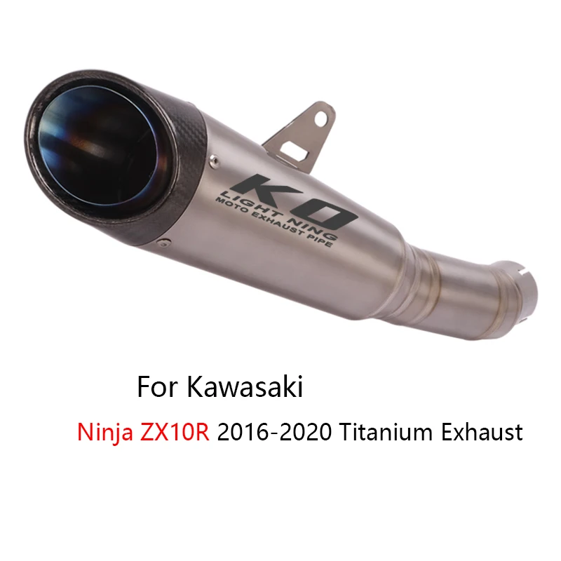For Kawasaki Ninja Zx10r 20162020 Motorcycle Exhaust Pipe Titanium Alloy Muffler No Db Killer