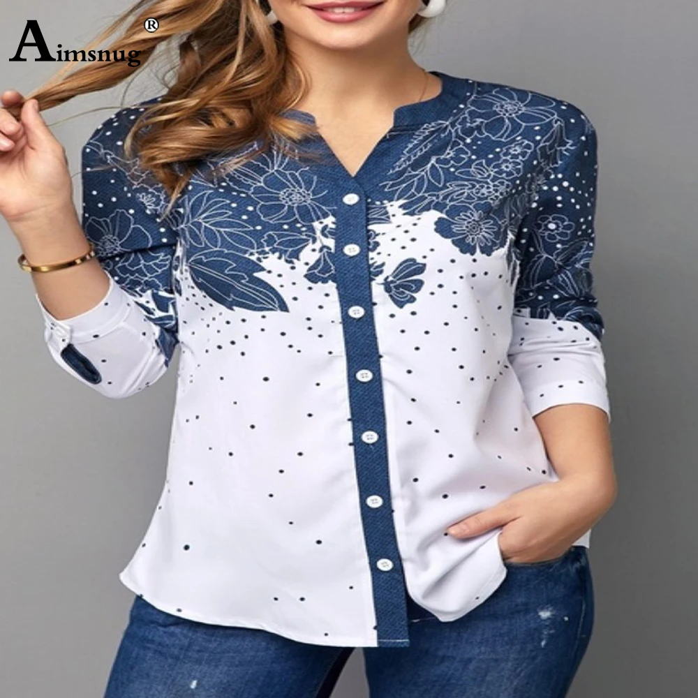 

Plus Size 4xl 5xl Women Fashion Tops Single-Breasted Patchwork Flower Print Shirt Bohemian Ladies blusas shirt femininas elegant