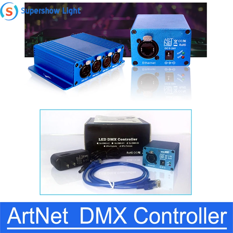 Convertidor ArtNet A DMX512 - 2 Puertos Con Conector RJ45