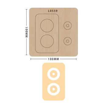 

Logo knife mold mold wood die cutting die decoration, model L0559, suitable for common die cutting machines on the market