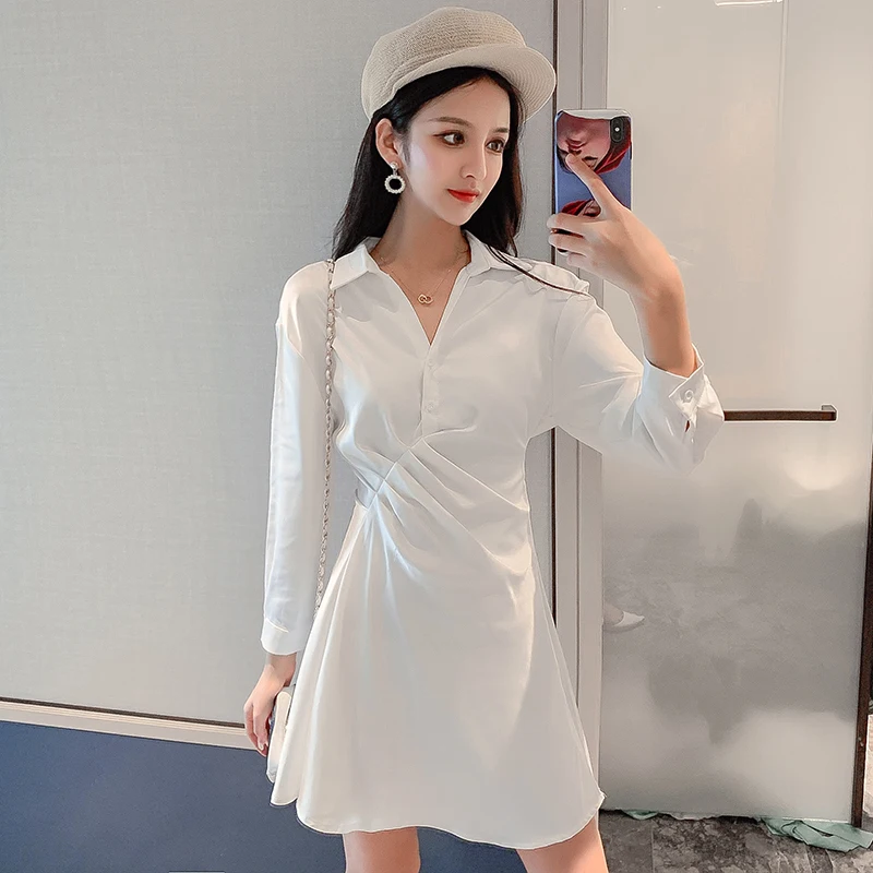 women's mini shirt dress