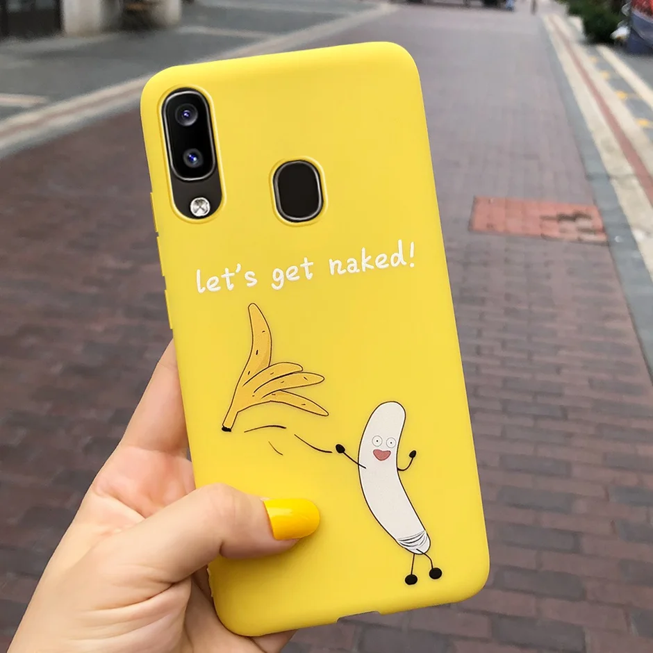 Custodia Modello Per Samsung Galaxy A20E A202F A202 Sm-A202F A20 Duos 5.8 "Custodia Morbida In Silicone Color Caramella Per Samsung A20E Cover Posteri