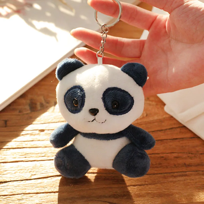 12cm Approx Panda Plush Doll Bag Key Pendant Wedding Sprinkling Children Kids Activity Holiday Gift Plush 5
