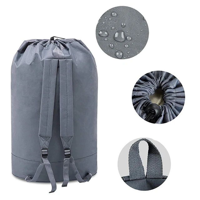 Sac à dos en tissu Oxford pour étudiants, sac à linge Durable, sac à linge,  vêtements sales, sac de voyage, sangles, panier en maille - AliExpress