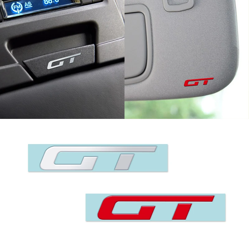 

Car styling 3D nickel metal GT Emblem Car decoration Sticker Decal for Alfa Romeo Volkswagen VW Polo Golf Passat B5 Touran Bora