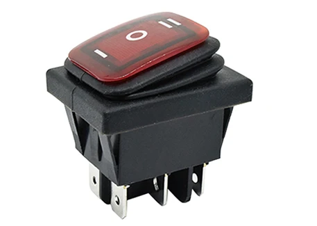 KCD4-203N On-off-on 6pins rocker switch