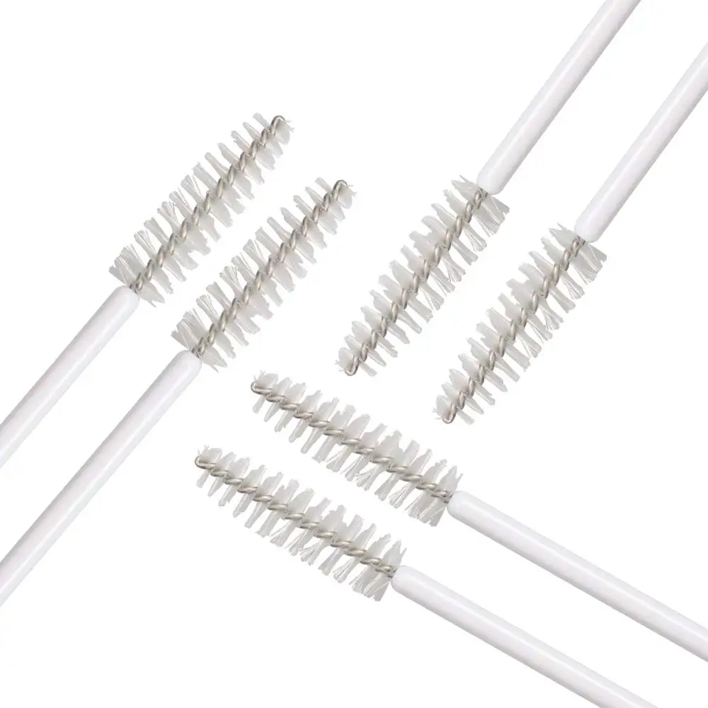 1000Pcs/lot Disposable Micro Eyelash Brushes Mascara Wands Applicator Cosmetic Brushes Comb White Eyelash Extension Makeup Tool 5