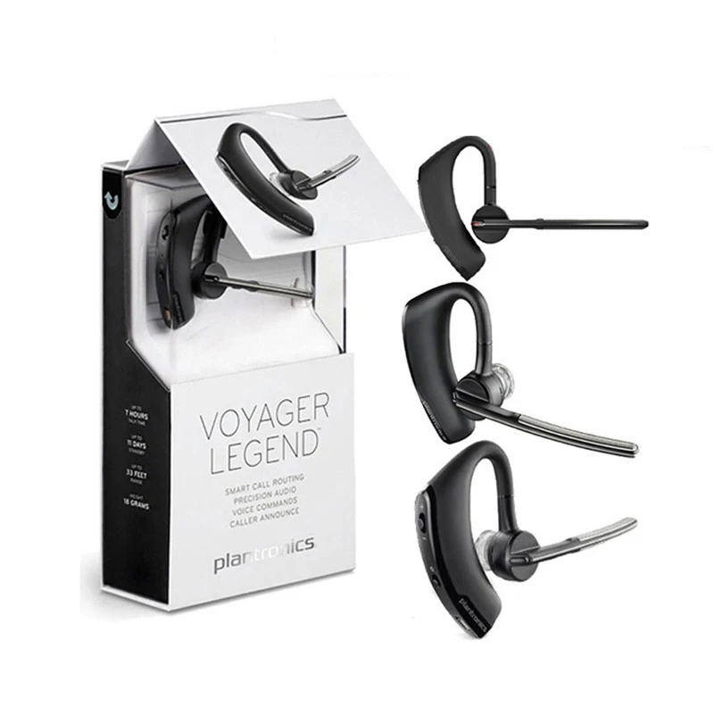 Plantronics Voyager Legend Bluetooth Earphone Noise Cancelling Voice Control Commands Wireless Earphones For Mobile Phone