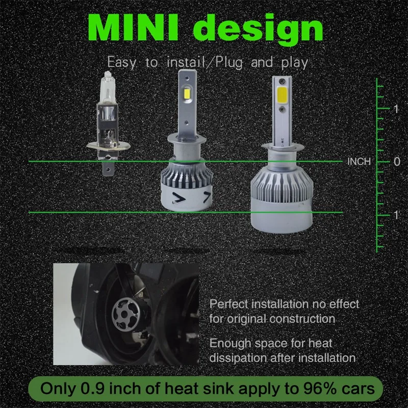 Новые продукты нового поколения автомобильные лампочки Led H1 H3 H8 H9 H4 H7 H11 9012 Led 880 881 9008 H13 9004 9007 Авто светодиодные фары H