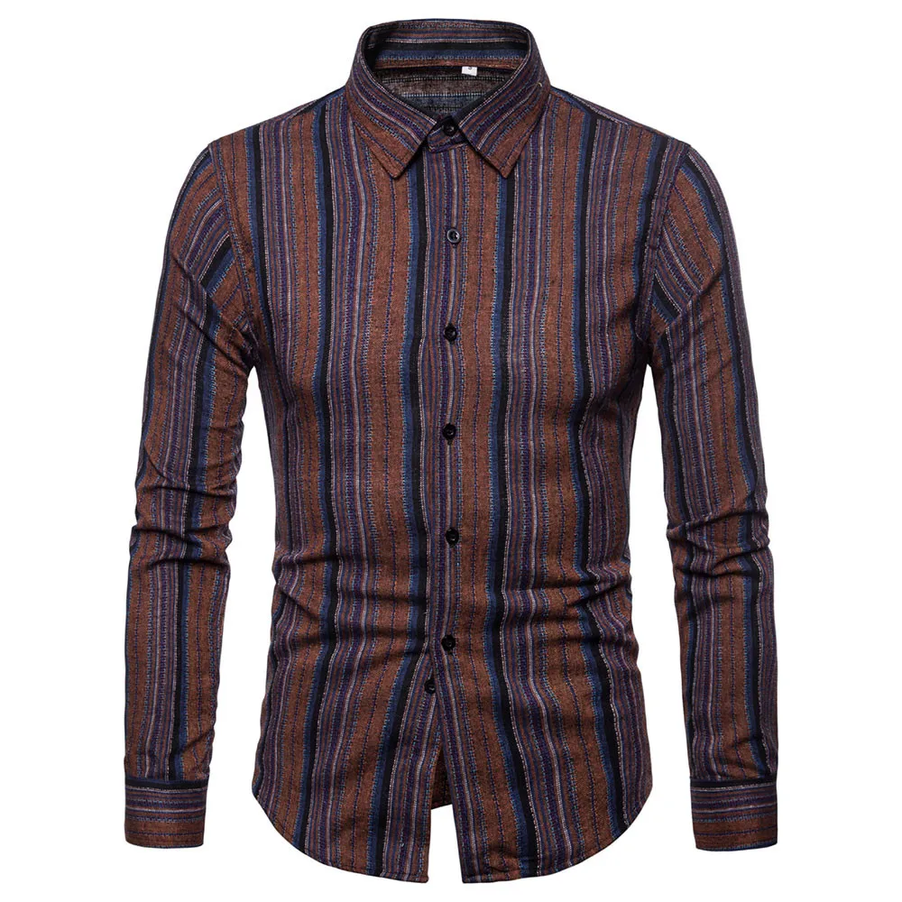 Homens da camisa Цветочные Восьмиугольные импрессо Baixo Camisa hawaiana camisa Manga longa camisas de Roupas Цветочные masculina 10,4