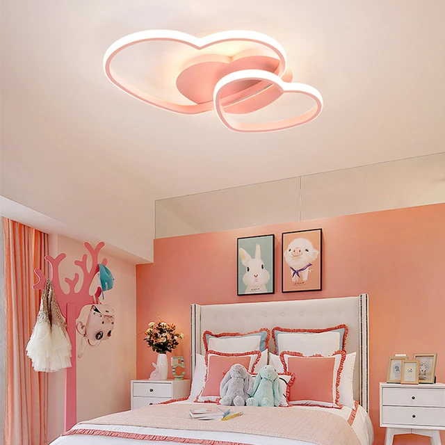 Lustre Plafonnier LED Salon Dimmable Avec Telecommande Luminaire Moderne  Design Enfant Chambre Deco Salle à Manger Plafond Lampe pour Intérieur