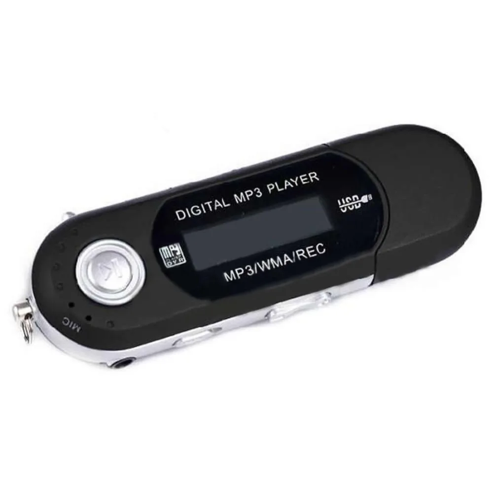 

Portable Mini USB Slot MP3 Supported USB Flash MP3 Player 32G TF Card Walkman With Earphone FM Radio