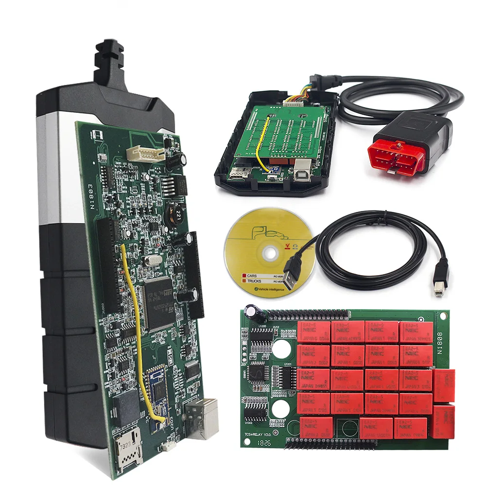 Двойная плата Real V9.0 Multidiag с Bluetooth Автомобильный Диагностический Инструмент TCS 2016 0