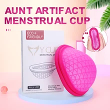 

New Menstrual Reusable Disc Flat-fit Design Menstrual Cup Extra-Thin Sterilizing Silicone Menstrual Disk Tampon/Pad Alternative