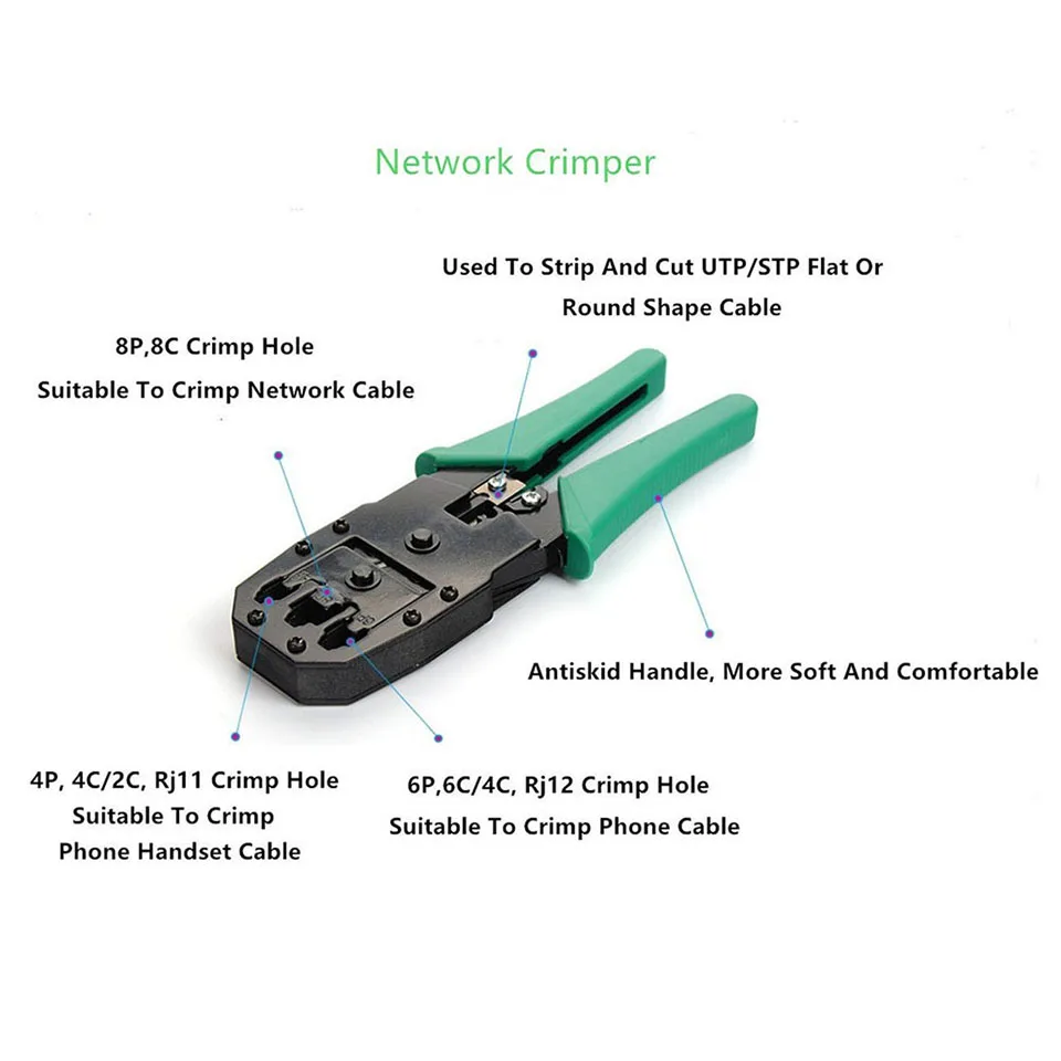 ONTi-Kit Ferramenta de Rede Profissional, Ethernet portátil