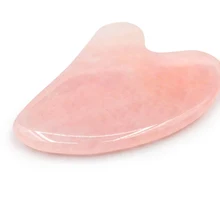 Розовый зеленый нефрит гуаша доска натуральный камень скребок китайский Gua Sha инструменты для лица шеи спины тела Акупунктура массажер для подтяжки лица