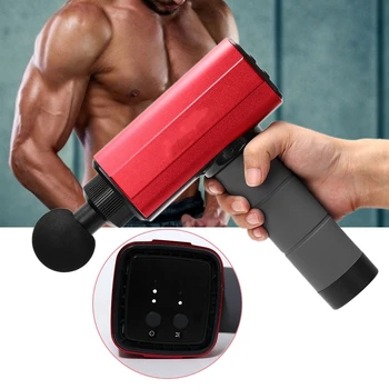 

Fascia Massage Gun Handheld Portable Percussive Vibration Therapy Muscle Massager Relieve Stiff Muscle with 5 Massager Adapter