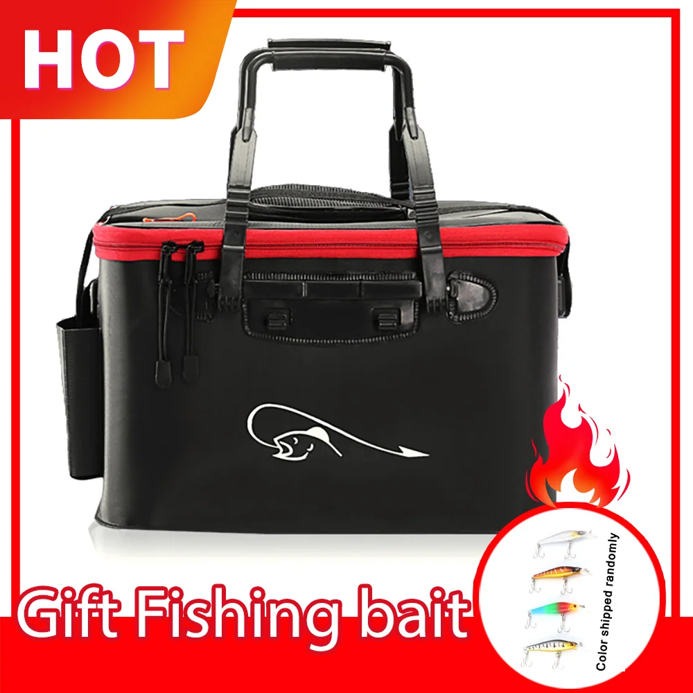 

Fishing Rod Bag Multi Collapsible Fish Backpack Bucket Lure Live Bait Case Waterproof Outdoor Box Tackle Storage Fishing Bags