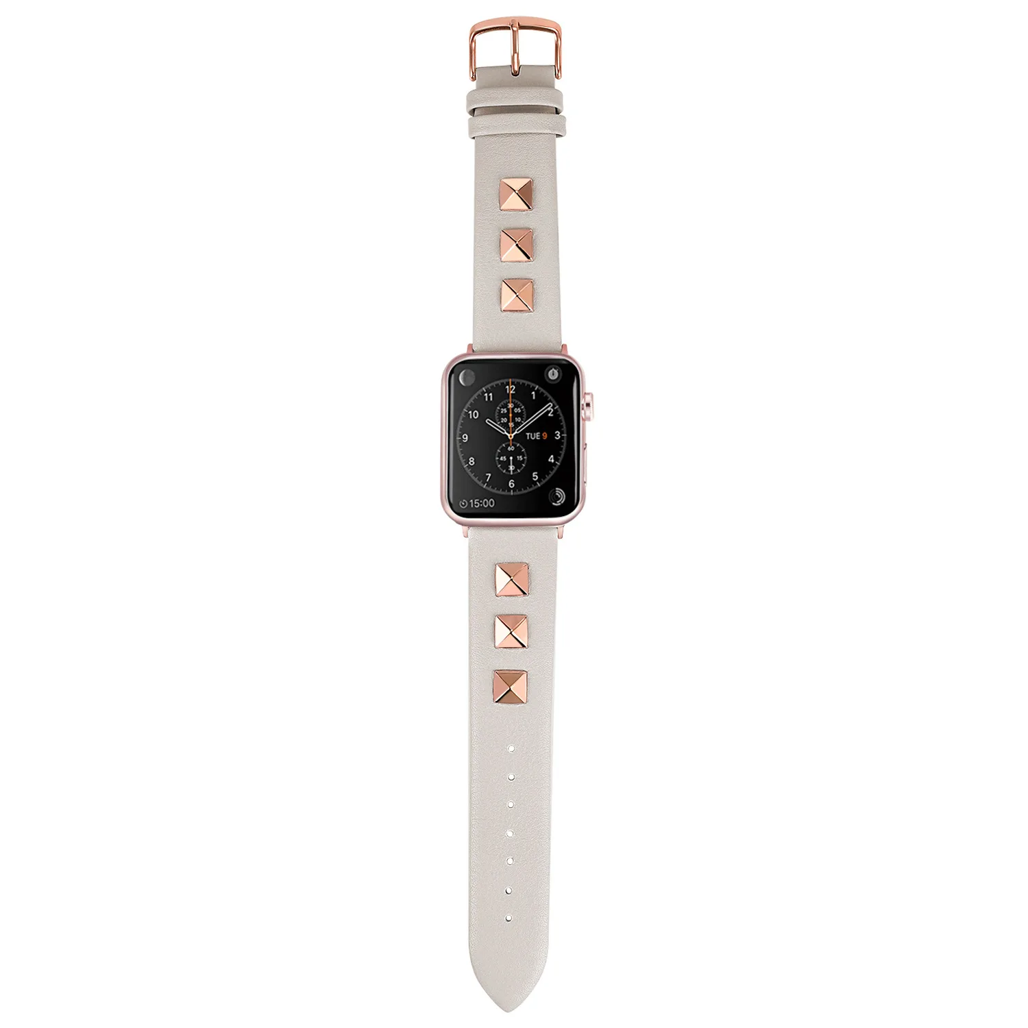 Для умных часов Apple с заклепками iwatch4, кожаный ремешок для Apple, модный кожаный ремешок 44 мм, 42 мм, 40 мм, 38 мм, часы 4, 3, 2, 1 - Цвет: B