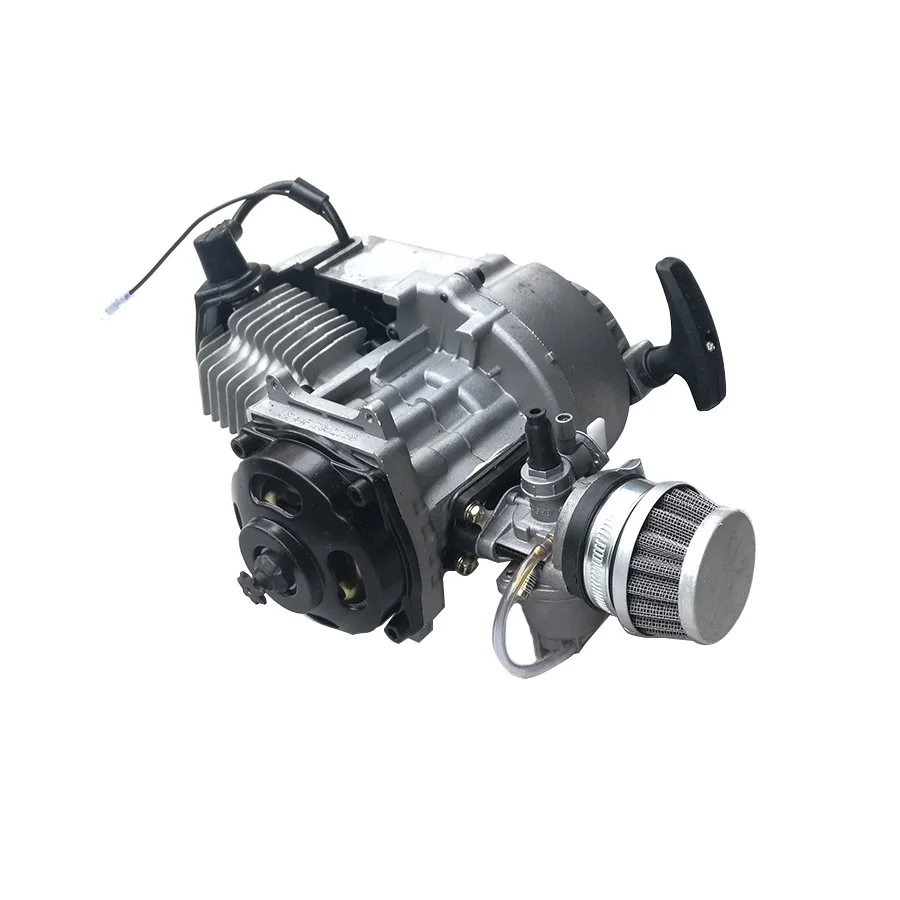 47cc 49cc 2 שבץ מנוע עם תיבת הילוכים 6T 7T עבור מיני אופני עפר טרקטורונים קל למשוך starter