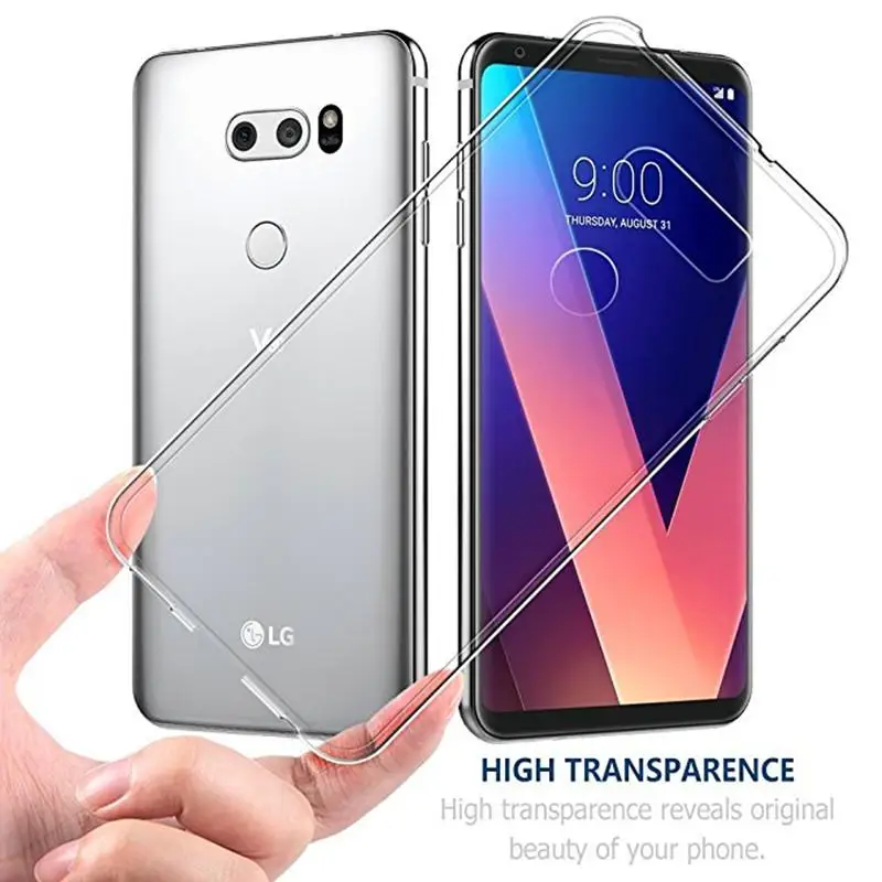 

Transparent Soft TPU Case For LG G8S ThinQ G7 G6 G5 G4 G3 V20 V30 V40 Q6 Q8 Q7 X Power3 K40 K10 K8 2018 K4 2017 Silicone Cover