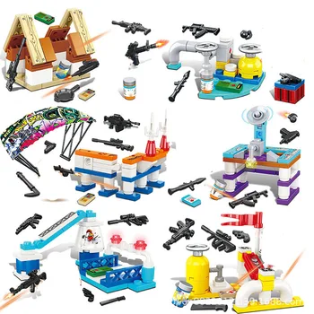 

Military game series Special forces Military exercises weapons equipment parachute accessories DIY Building Blocks Toys Gifts