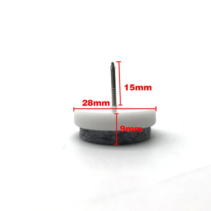 

Feet Anti-skid Nails Dressers Pads Cap Anti Slip 20pcs Felt Nail-on Protector Furniture Sofa Non Slip