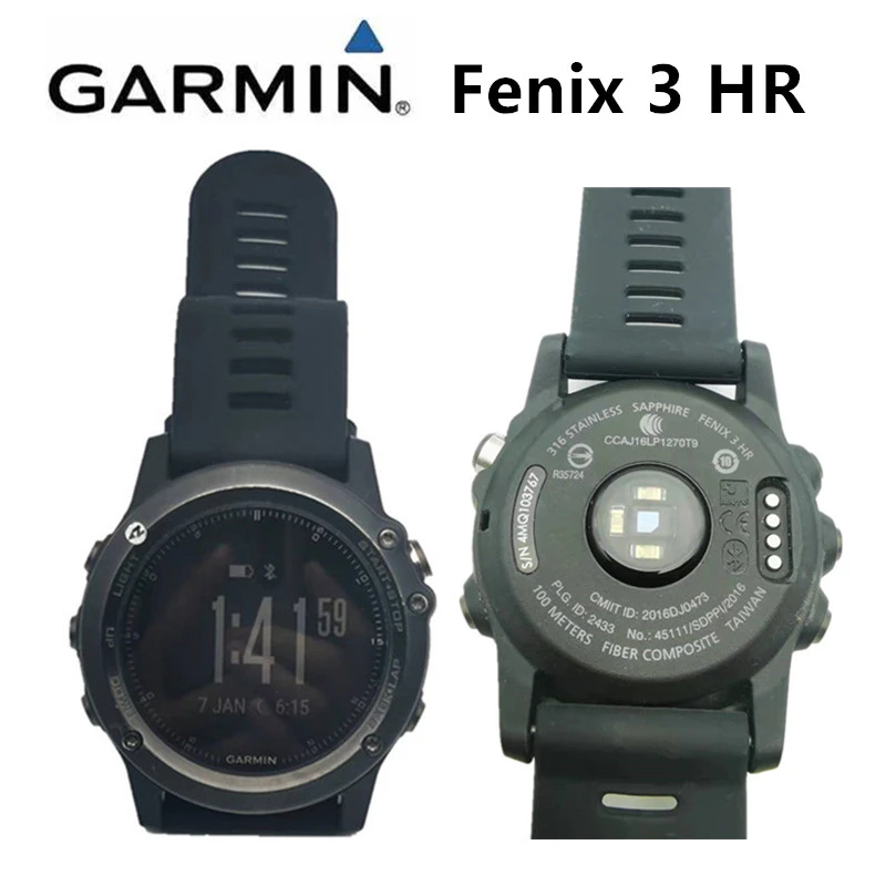 Grillig Bloedbad correct Garmin Fenix 3 Hr Triathlon Optical Heart Rate Belt Sports Watch Used  Products 98% New. International Multilingual Free Shipping - Bicycle  Trainers & Rollers - AliExpress