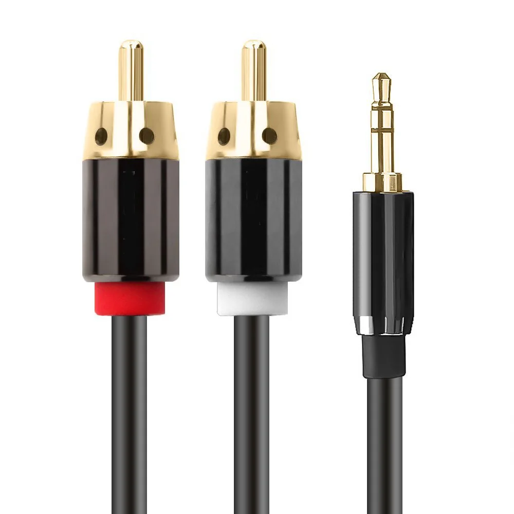 Аудиокабель Hannord RCA HiFi стерео 3 5 мм к 2RCA AUX Jack Y-образный сплиттер для усилителей