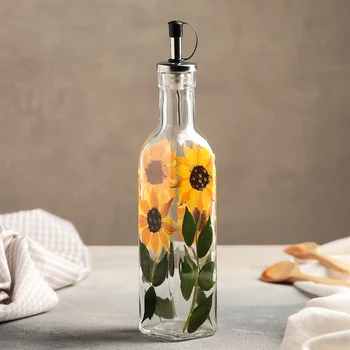 

Bottle for sauces and oils "Sunflower", 300 ml, 25 × 5 cm