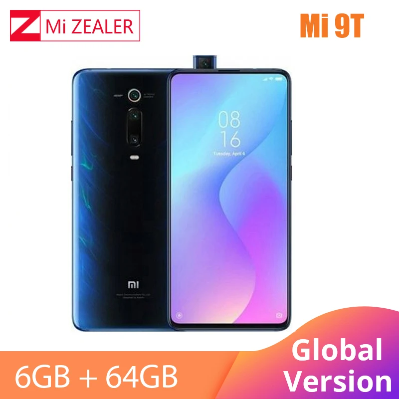 Новая глобальная версия Xiaomi mi 9T Red mi K20 6,39 дюймов 6 ГБ 64 Гб Смартфон 48MP Snapdragon730 4000 мАч камера Xio mi calphone