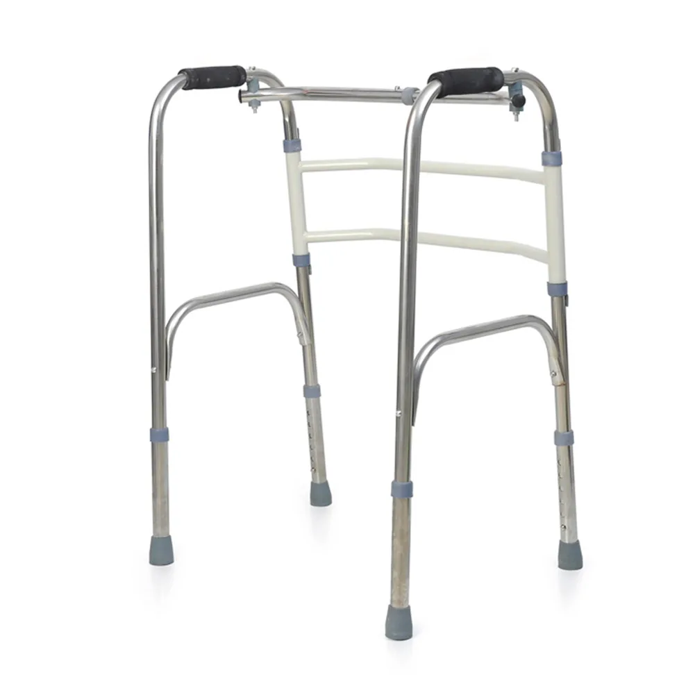 Из нержавеющей стали для пожилых людей ходячие приспособления складные для инвалидов четырехногий костыль для пожилых людей ходунки подлокотник кронштейн для пожилых ходячие приспособления