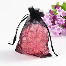 100 шт. ювелирные изделия подарочные пакеты сумки для ожерелий органза сумки прямоугольник свадебные сумки для упаковки ювелирных изделий, Дисплей мешочки для ювелирных изделий 15x10 см