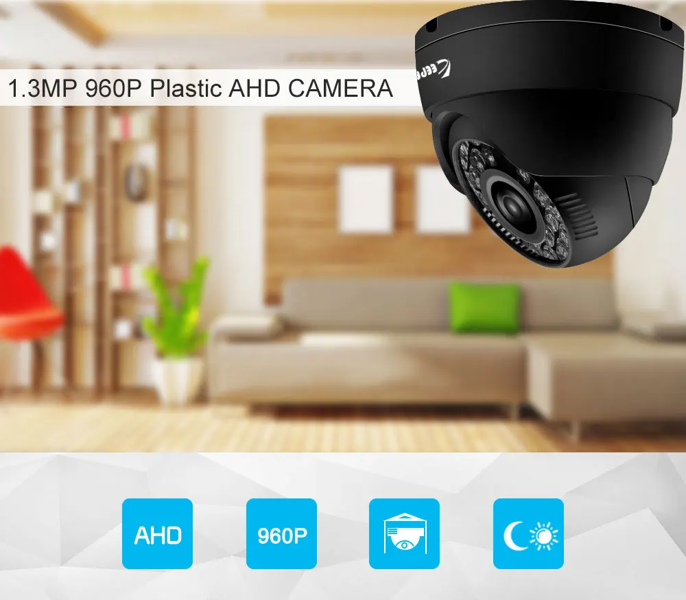 Хранитель HD мини купольная AHD камера 1.3MP высокой четкости наблюдения инфракрасный 960P CCTV безопасности открытый купол Водонепроницаемая камера