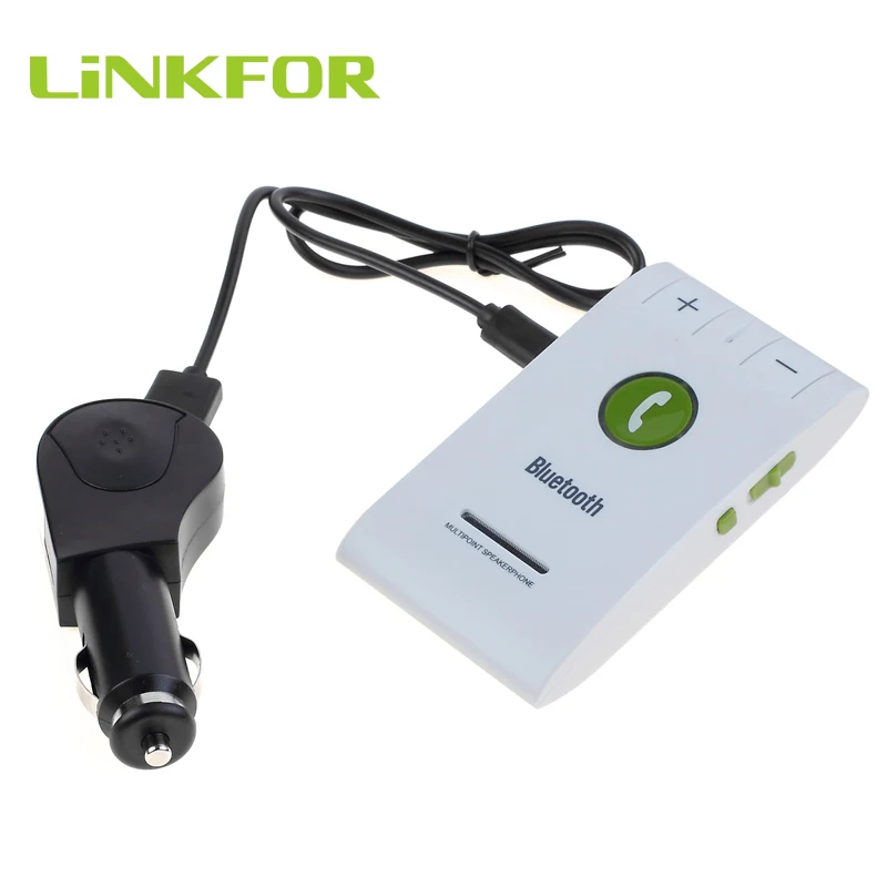 

LiNKFOR Bluetooth-совместимый 4.0 беспроводной аудио адаптер громкой связи динамик телефонный козырек для автомобильного телефона адаптер шумоподавления