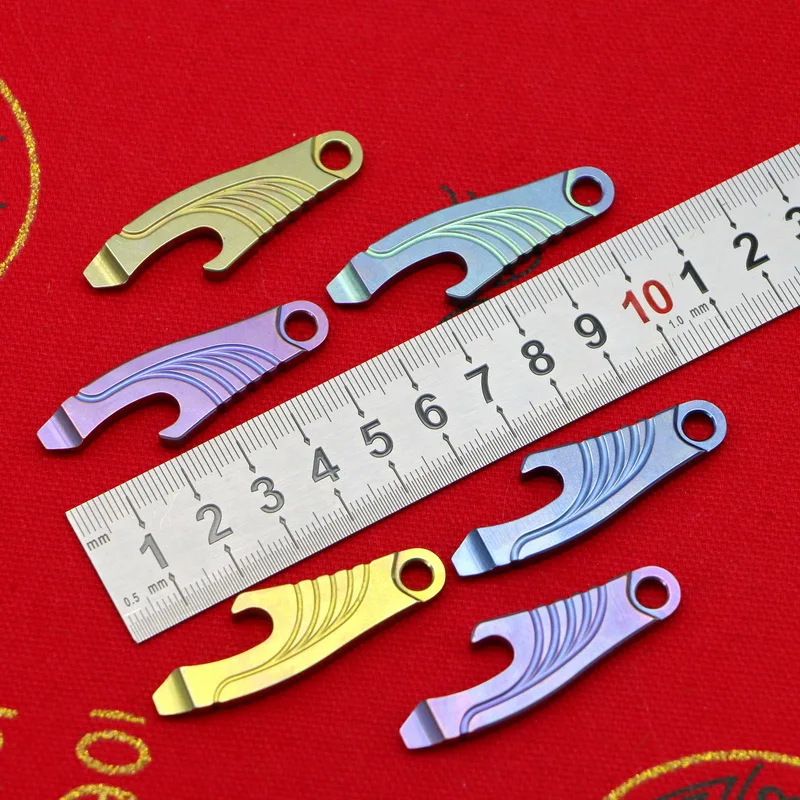 

LOVOCOO DIY Mini titanium bottle opener outdoor camping daily carrying multi-function EDC tools