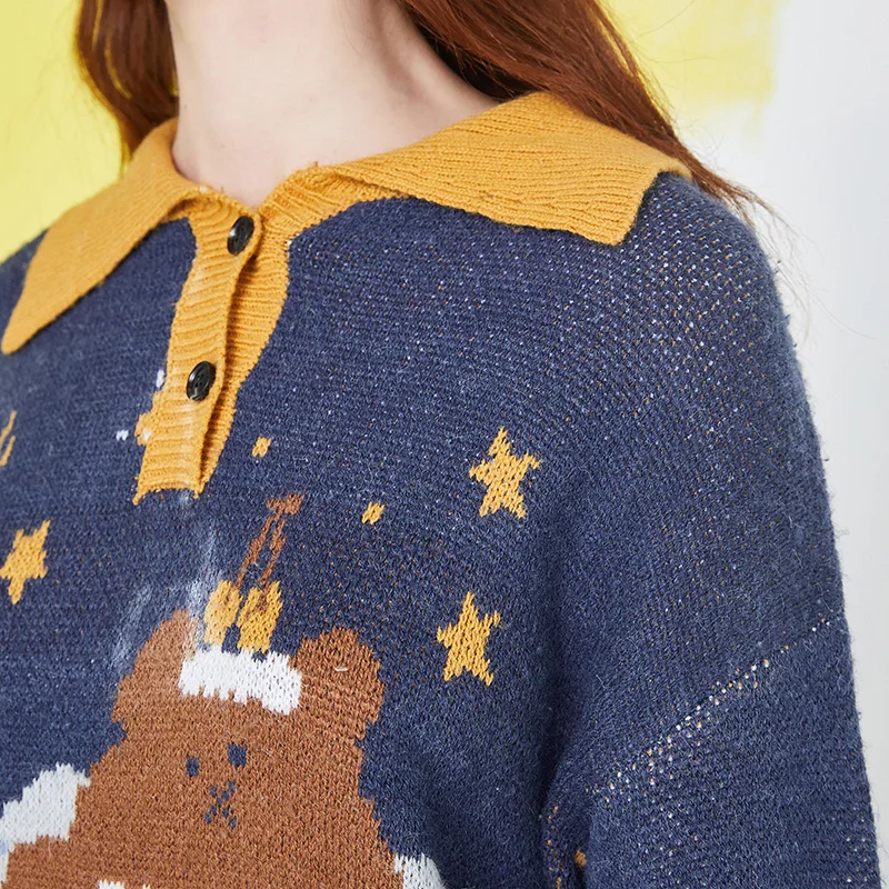 ARTKA 2020 Autumn New Women Sweater Cute Polo